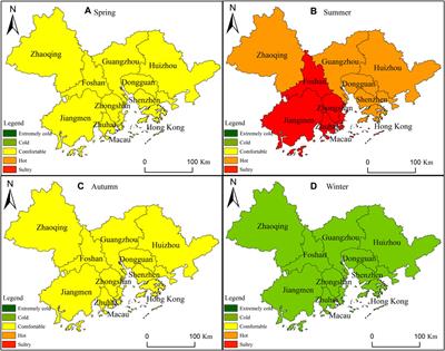 Spatio–temporal evolution and factors of climate comfort for urban human settlements in the Guangdong–Hong Kong–Macau Greater Bay Area